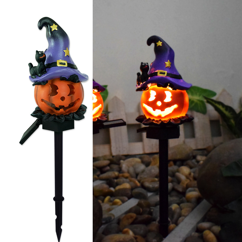 Skorter | Halloween Solar Lights – Decorative LED Garden Lights with Pumpkin and Witch Designs