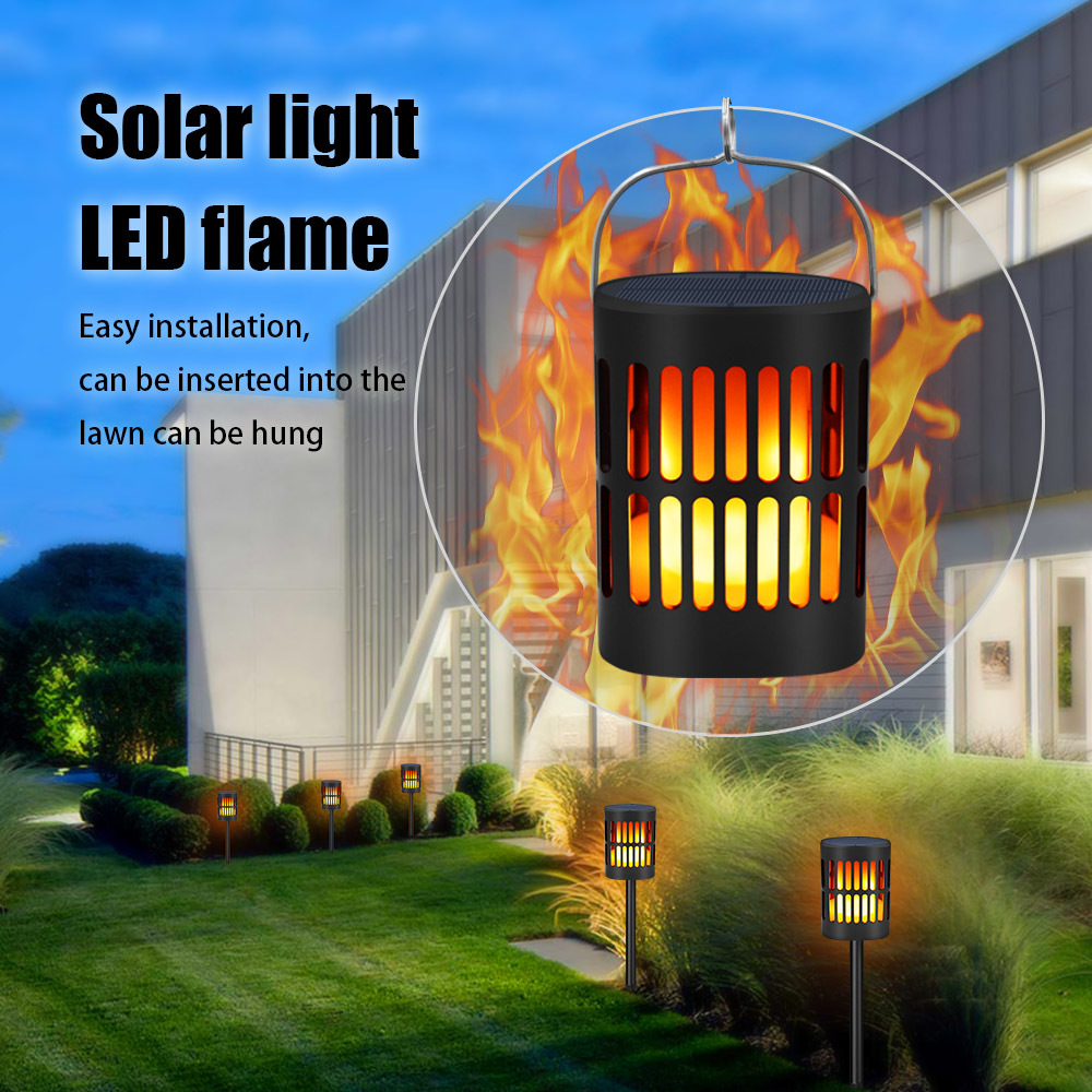 Skorter | Solar LED Flame Lantern – Decorative Outdoor Lighting for Garden and Terrace with Hanging Possibility