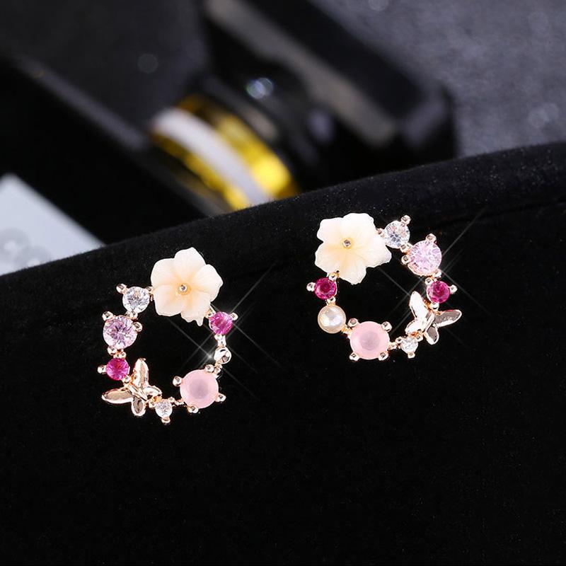 Skorter | Flower Pearl Earrings