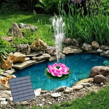 Skorter | Lotus-shaped solar fountain pond decoration
