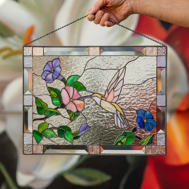 skorter | Cardinal Stained Glass Window Panel