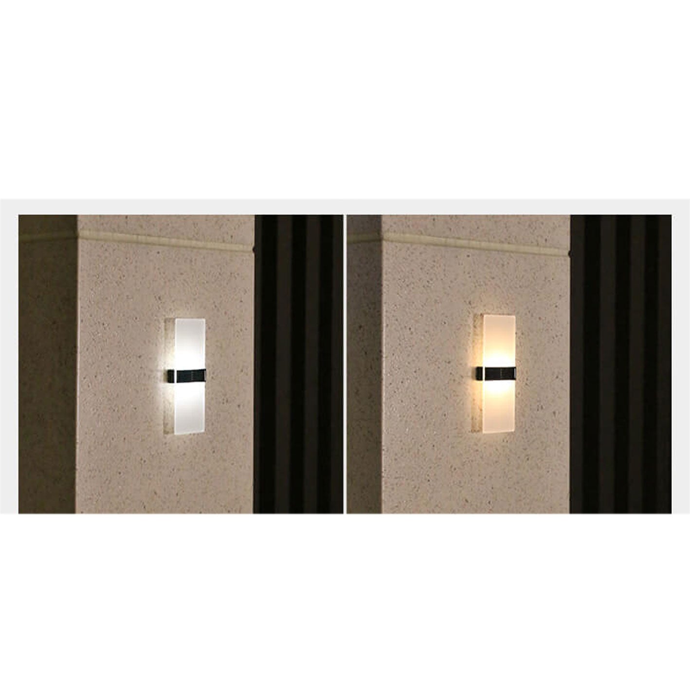 Skorter | LumaZen Solar LED Wall Lamp | Weatherproof | Solar Powered Outdoor Lighting | Garden & Patio Decor