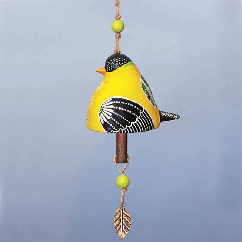 skorter | Ceramic Bird Wind Chime Singing Bell Garden Yard Home Decor