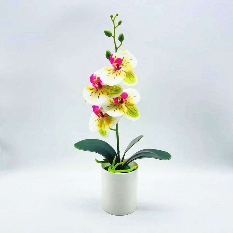 Skorter | Artificial Orchid Flower – Decorative Artificial Plant for Living Room and Table Decoration