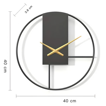 Skorter | Aurum | Minimalist Silent Wall Clock – Stylish Large Decorative Timepiece