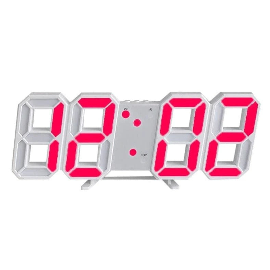 Skorter | Modern 3D LED Wall Clock – Digital Eye‑Catching Display
