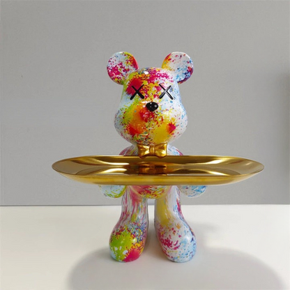 Skorter | CraftBear - Bear statue with tray