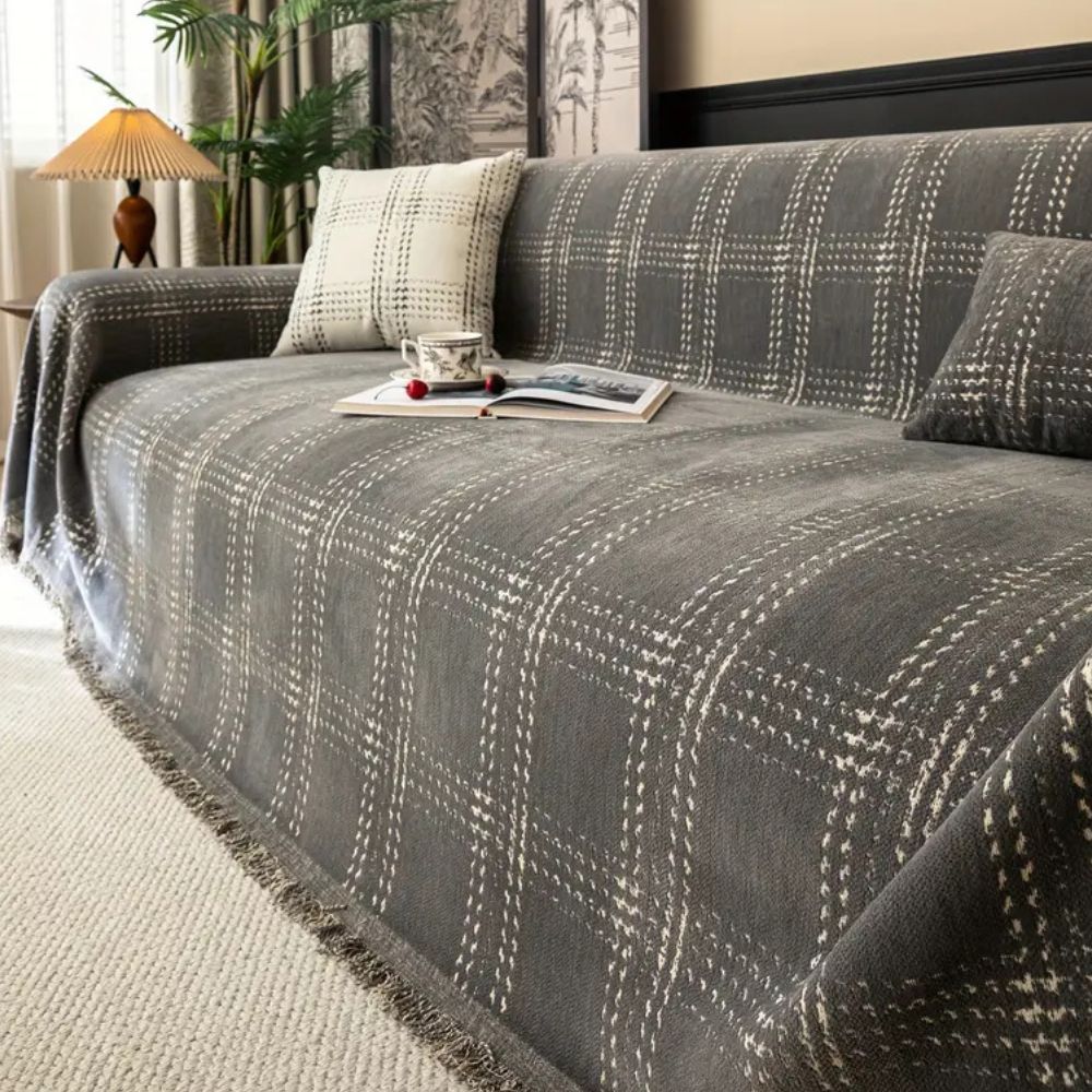 Skorter | Chesterfield Plaid Sofa Cover
