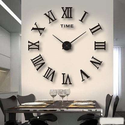 Skorter | Unique Black Wall Clock | Innovative Design, Quartz Movement & Ideal for Home Decor