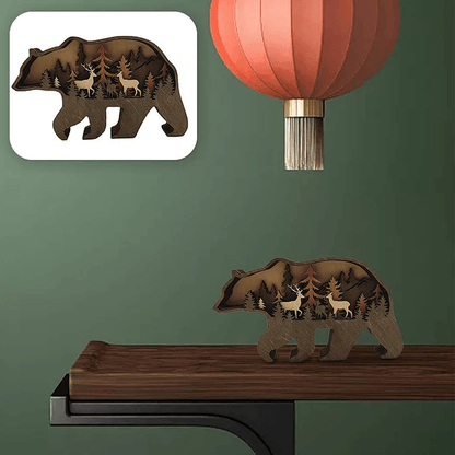skorter | 3d Creative Wood Animal Carving Craft Gift