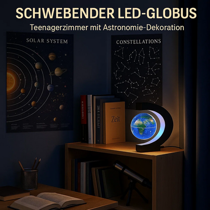Skorter | AstroGlobe LED World Globe – Floating Globe Lamp with Magnetic Suspension