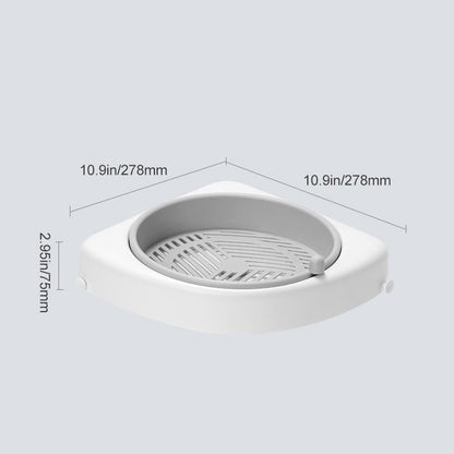 skorter | Bathroom Corner Rotating Shelf