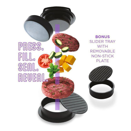 skorter | 3 In 1 Filled Hamburger Press Patty Maker