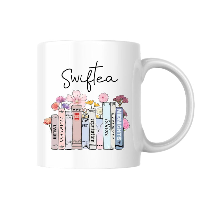 skorter | Floral Music Album Swiftea Mug