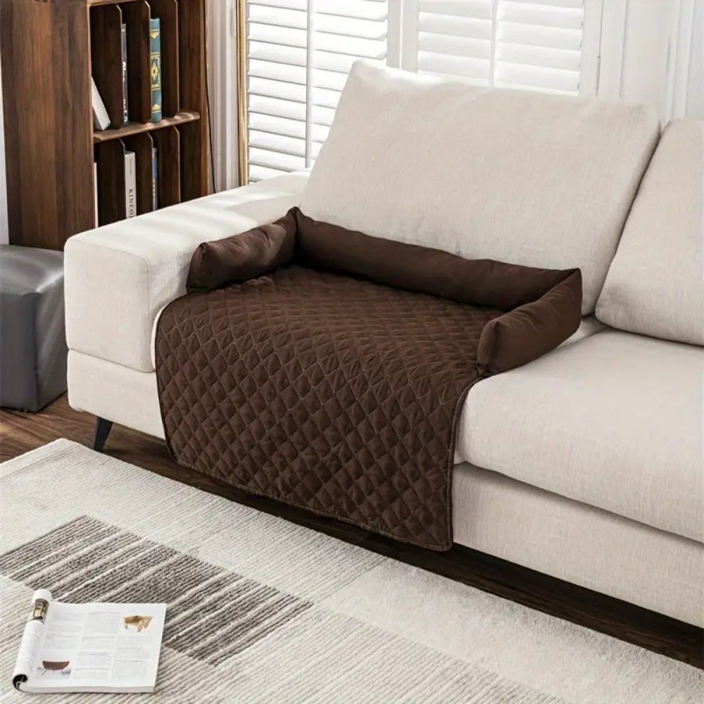 Skorter | Bolstered Quilted Pet Sofa Protector