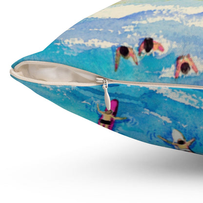 Skorter | Day at the Beach Square Pillow - 4 Sizes