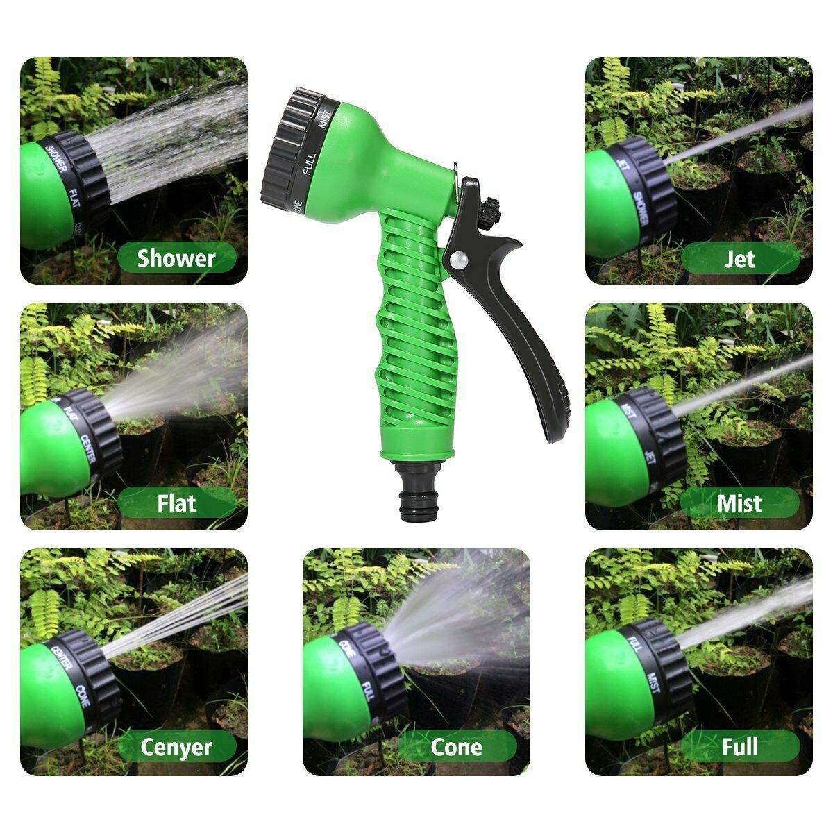 Skorter | 7Function Spray Nozzle 100FT Water Hose Gun Multi-pattern Garden Adjustable Spray -