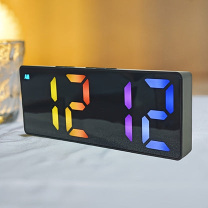 Skorter | DigiTime - Modern LED Alarm Clock with Date Display and Adjustable Brightness