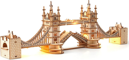 Skørter | 3D puzzle for adults Wooden craft set for teenagers DIY building model set with LED lights