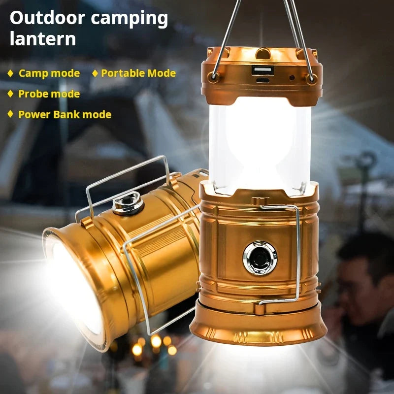 Skorter | Solar Camping Lamp with USB Charging – Portable LED Lantern for Outdoor Activities and Emergencies