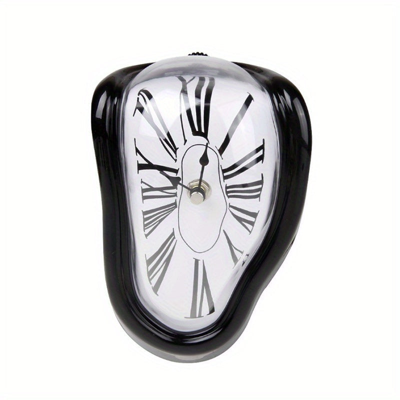 Skorter | Surrealist Bent Roman Wall Clock - Stylish Melting Clock for Home Decoration