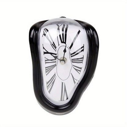Skorter | Surrealist Bent Roman Wall Clock - Stylish Melting Clock for Home Decoration