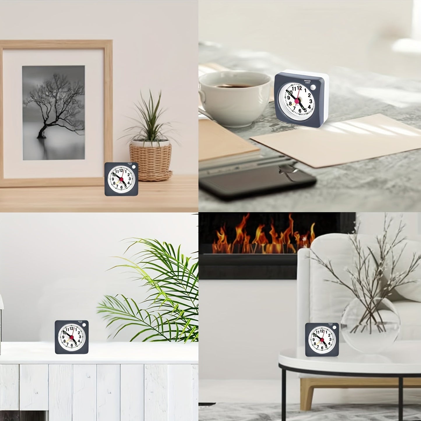 Skorter | TravelSquare - Kompakt reseväckarklocka med snooze och nattlampa