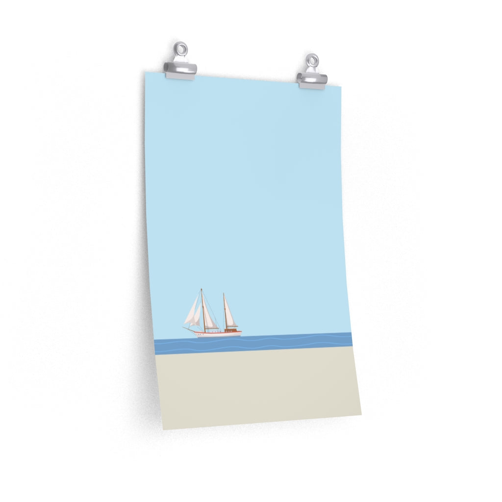 Skorter | Boat in the Ocean Poster
