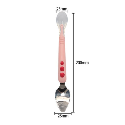Skorter | Baby Double Head Scraping Fruit Spoon