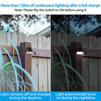 Skorter | 6 Pack Dusk-To-Dawn LED Solar Garden Lighting for Path, 4000K Cool White, Black