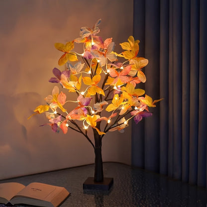 Skorter | GlowBirch - Elegant LED Birch Butterfly Lamp for Room and Festive Atmosphere