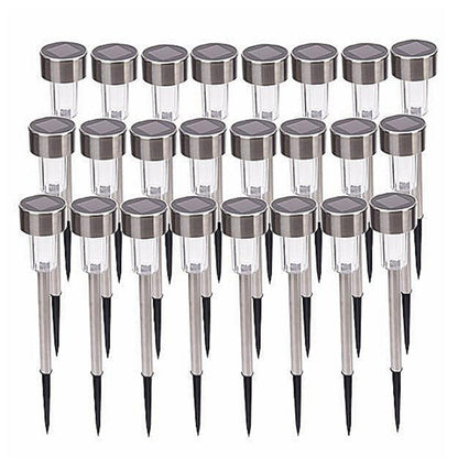 Skørter | Stainless Steel Outdoor Solar Light for Path - Waterproof, LED Landscape Lighting Solar Powered Lights Solar Garden Lights for Walkways Patio Garden