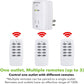 Skørter | Wireless remote control outlet switch strap socket for household appliances, wireless remote light switches (2 remote controls + 5 outlets)