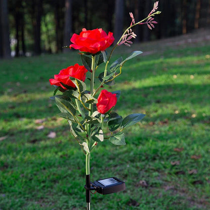 Skorter | Solar-powered rose lights – garden stakes with solar panel for decorative lighting