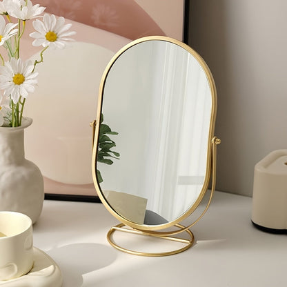 Skorter | 360° Rotating Makeup Mirror – Iron Frame, Compact and Portable, No Power Needed