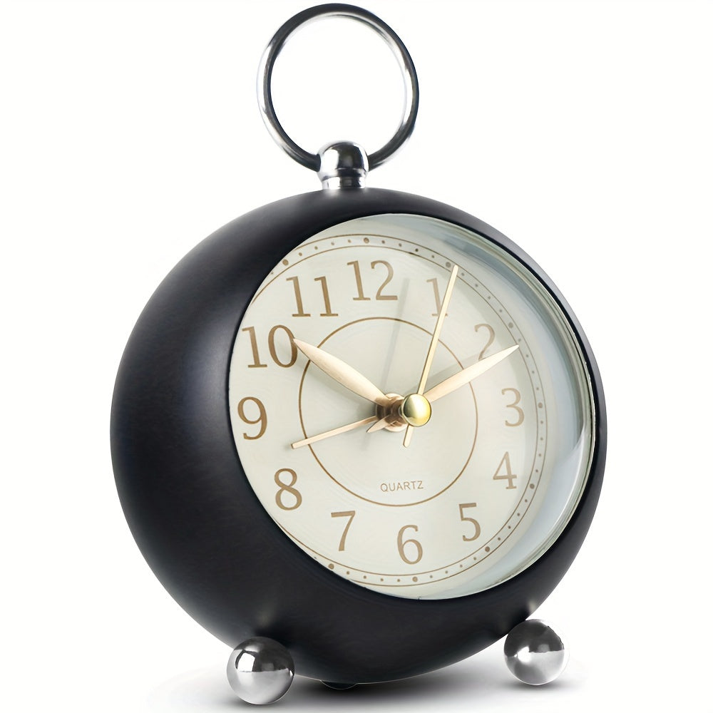 Skorter | RetroTime - Silent Analog Alarm Clock with Night Light