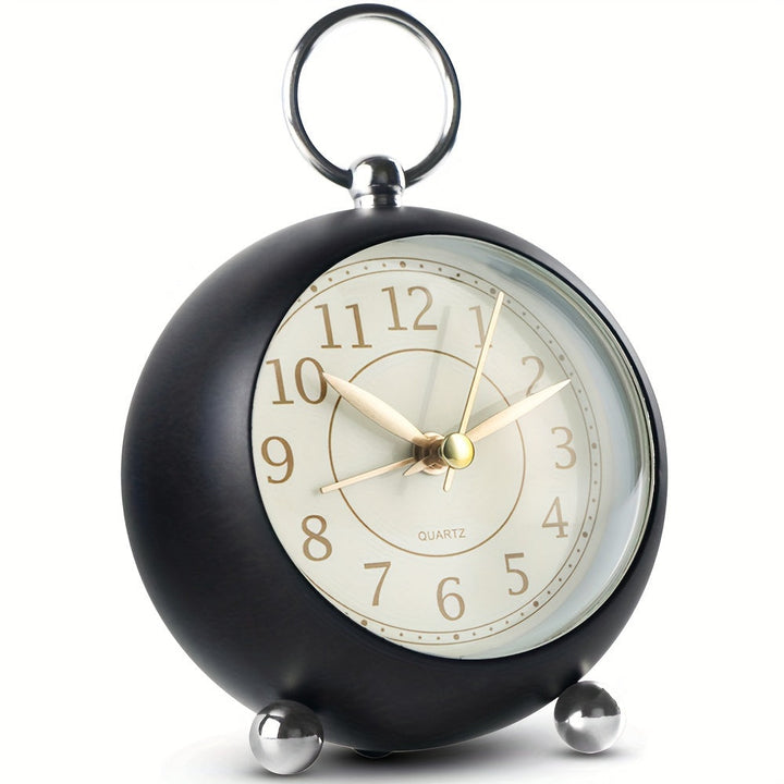 Skorter | RetroTime - Silent Analog Alarm Clock with Night Light