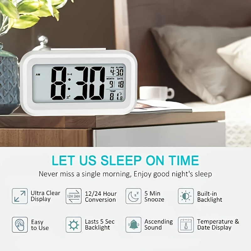 Skorter | SmartGlow - Digital Clock with Large Screen and Night Light