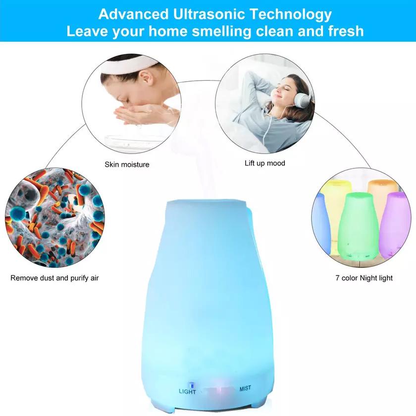 Skorter | 7-color LED 200ML ultrasonic essential oil arom diffuser and humidifier with remote control