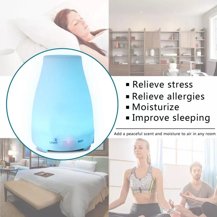 Skorter | 7-color LED 200ML ultrasonic essential oil arom diffuser and humidifier with remote control
