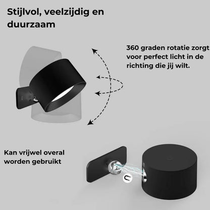 Skorter | Wall lamp Rechargeable Wireless 360°