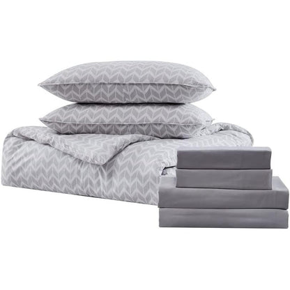 Skorter | 7-Piece: Pine Bed in Bag Comfort Set and Sheet Set