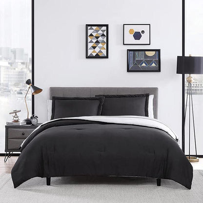 Skorter | 7-piece set: Chestnut colored reversible bedding collection