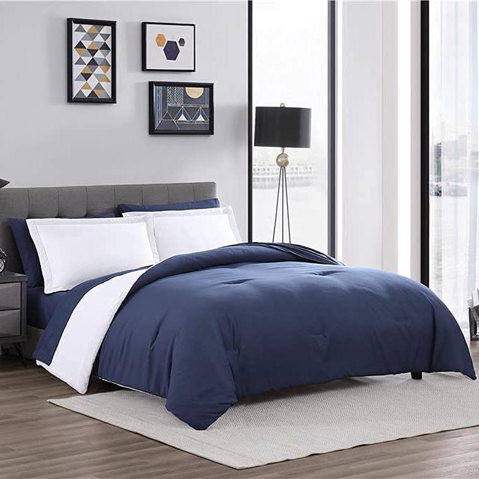 Skorter | 7-piece set: Chestnut colored reversible bedding collection