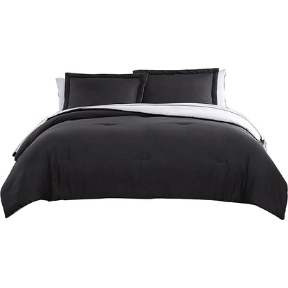 Skorter | 7-piece set: Chestnut colored reversible bedding collection