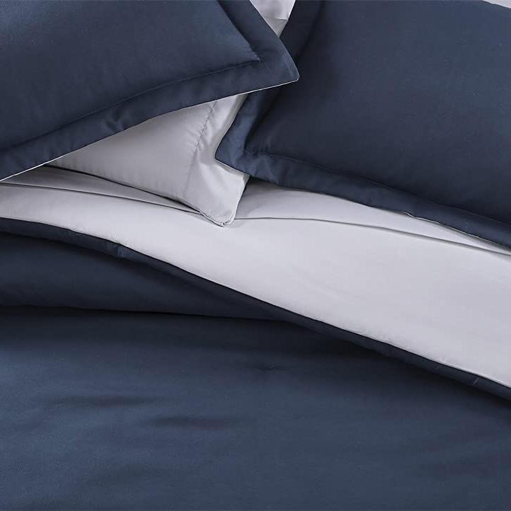 Skorter | 7-piece set: Chestnut colored reversible bedding collection