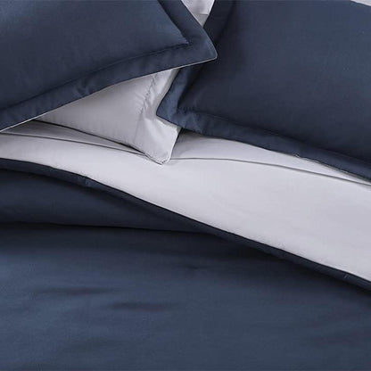 Skorter | 7-piece set: Chestnut colored reversible bedding collection