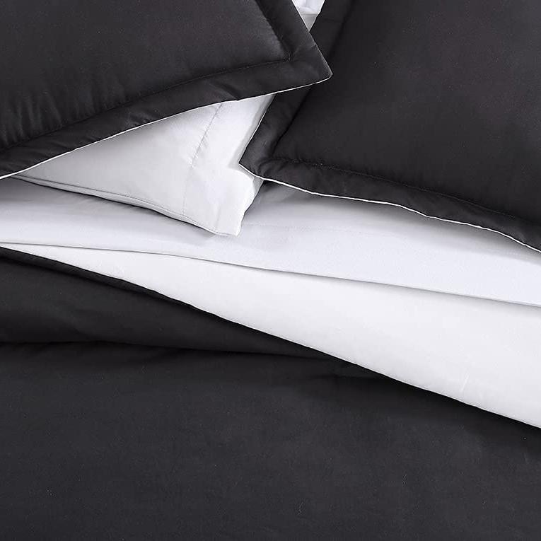 Skorter | 7-piece set: Chestnut colored reversible bedding collection