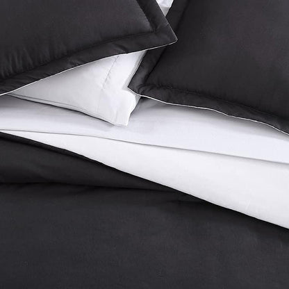 Skorter | 7-piece set: Chestnut colored reversible bedding collection