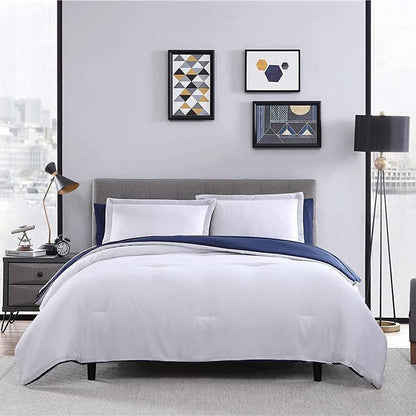 Skorter | 7-piece set: Chestnut colored reversible bedding collection